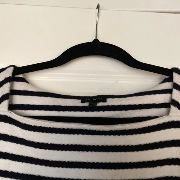 Black & White Striped Talbots Casual Dress Size XL Barely Worn - Picture 4 of 6